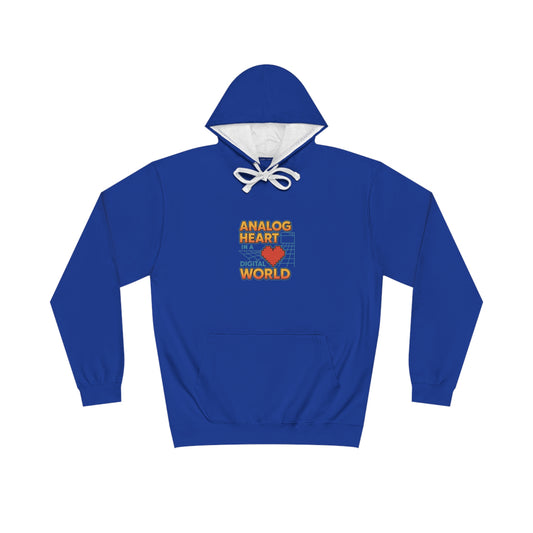 Analog Heart in a Digital World Hoodie